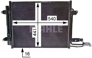 RADYATOR KLIMA CADDY 1.9 BJB